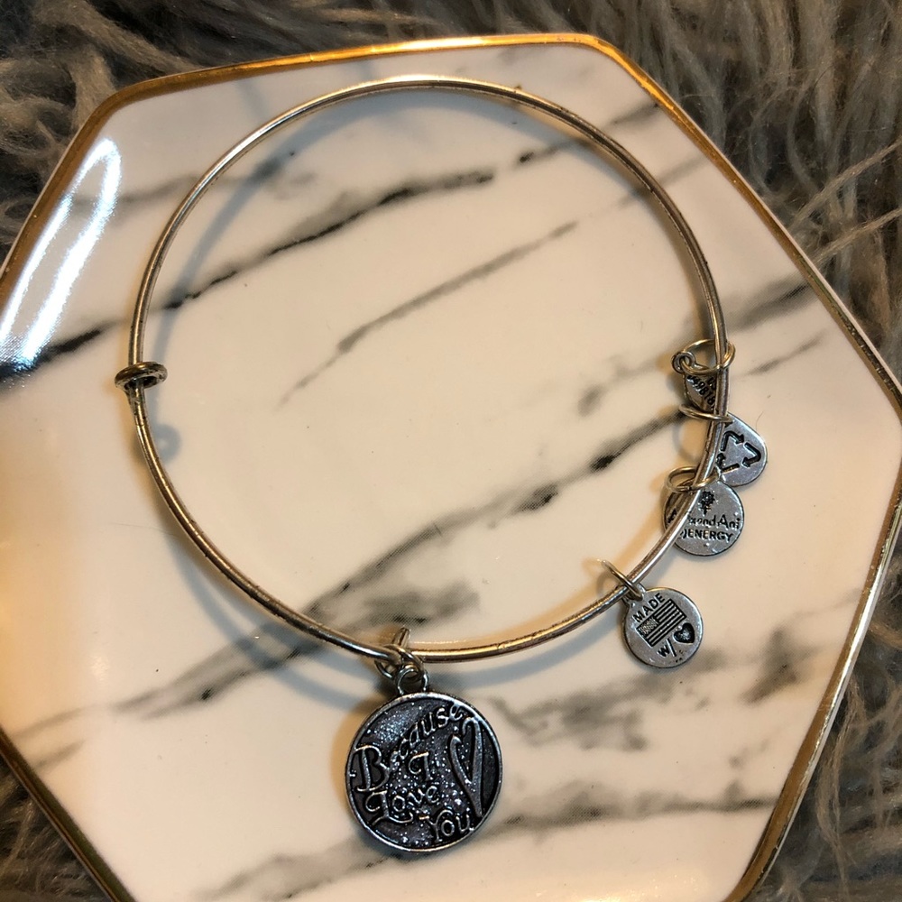Alex and Ani “because I love you “ charm bracelet